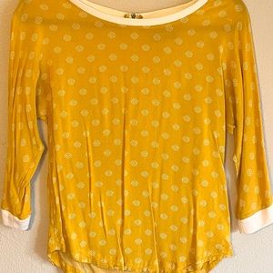 ANTHRO Maeve yellow blouse